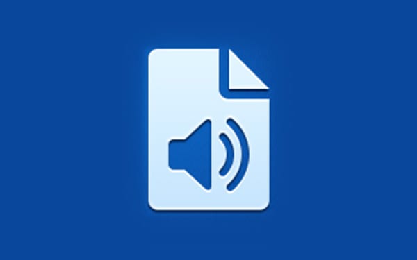 Icône application audio document