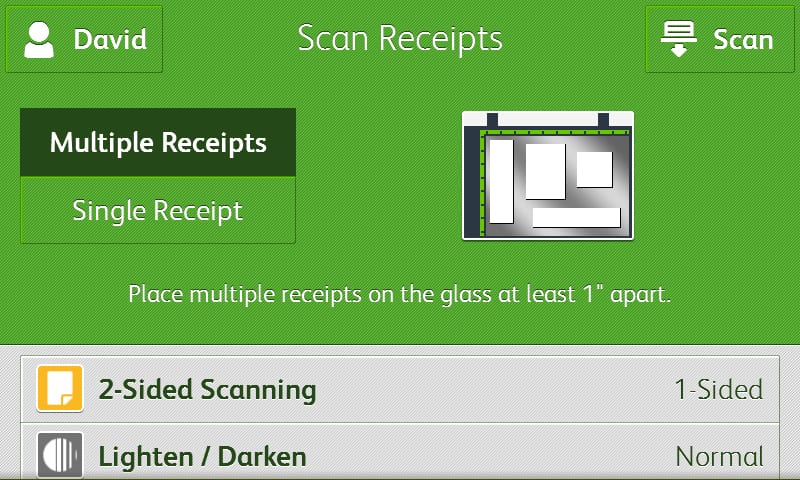 Screenshot scan Quickbooks