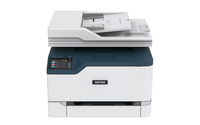 Xerox® C235 multifunctionele printer vooraanzicht