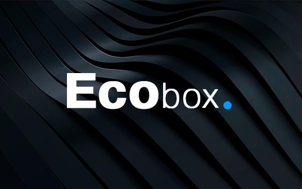 Ecobox-logo zwarte achtergrond