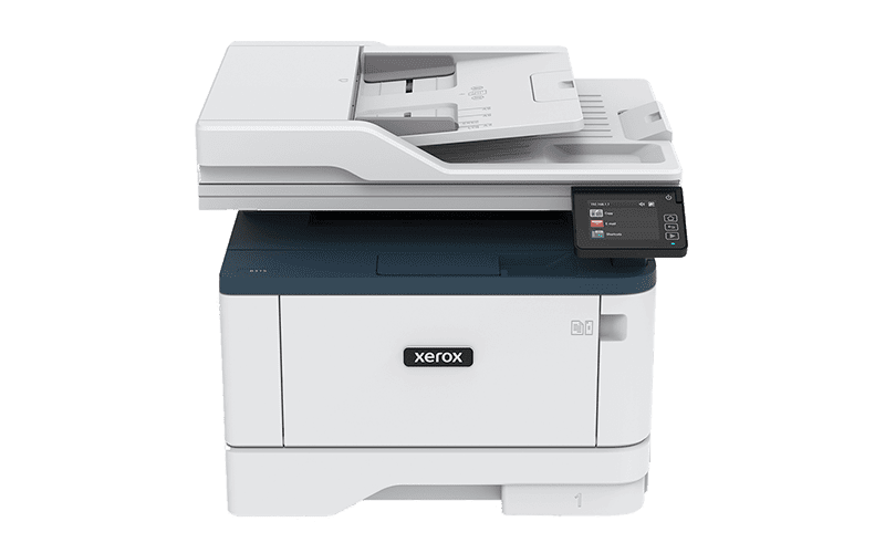 Xerox® B305 multifunctionele printer vooraanzicht